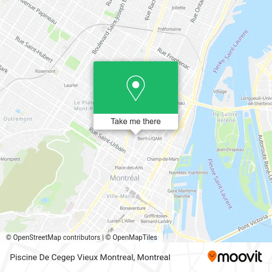 Piscine De Cegep Vieux Montreal map