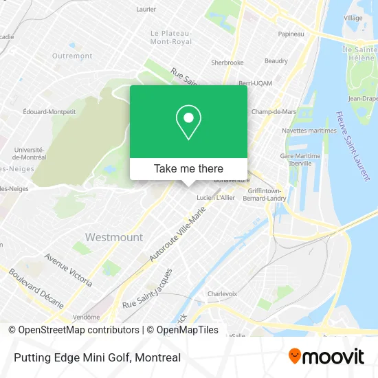 Putting Edge Mini Golf map
