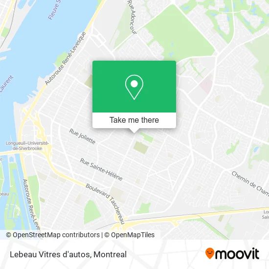 Lebeau Vitres d'autos map
