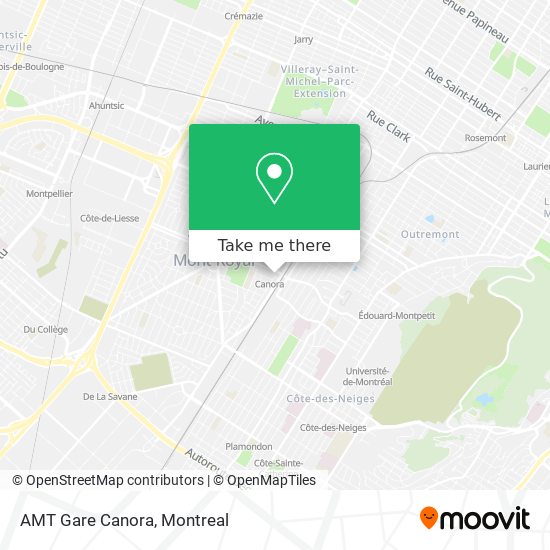 AMT Gare Canora map