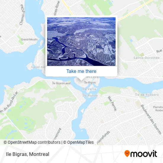 Ile Bigras map
