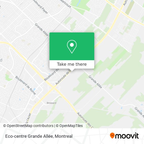 Eco-centre Grande Allée map