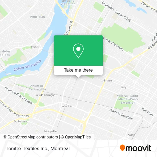 Tonitex Textiles Inc. map