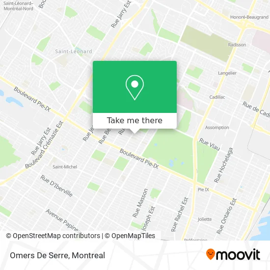 Omers De Serre map