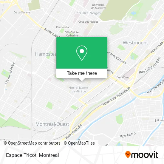 Espace Tricot map