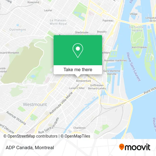 ADP Canada map
