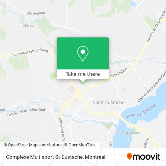 Complexe Multisport St-Eustache map