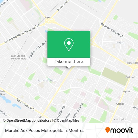 Marché Aux Puces Métropolitain map