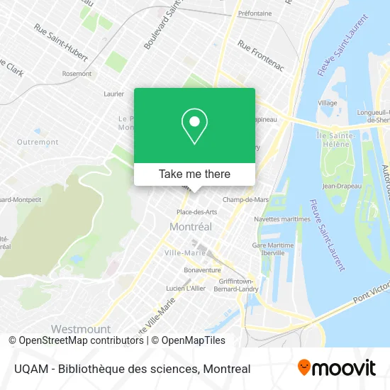UQAM - Bibliothèque des sciences map