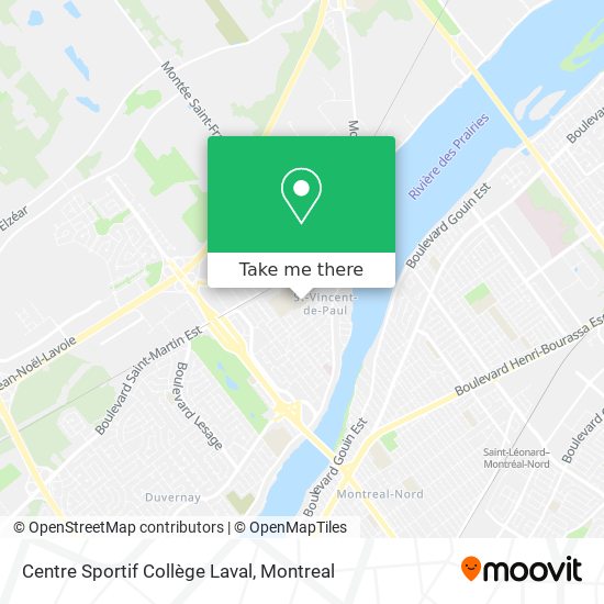 Centre Sportif Collège Laval map