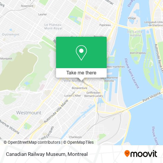 Canadian Railway Museum map