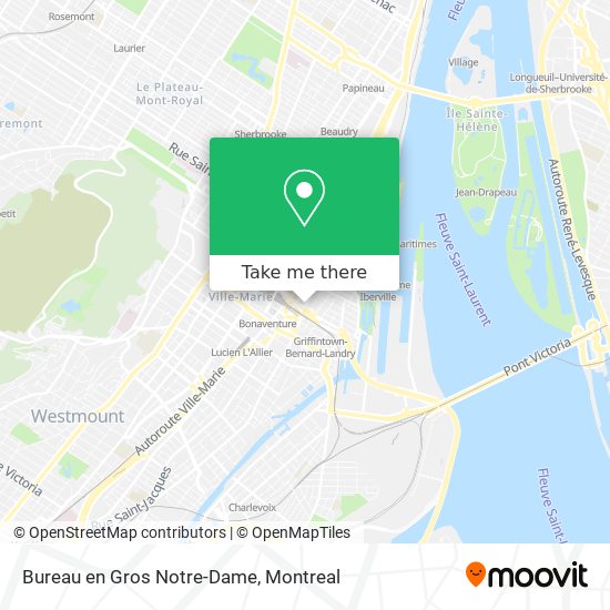 Bureau en Gros Notre-Dame map