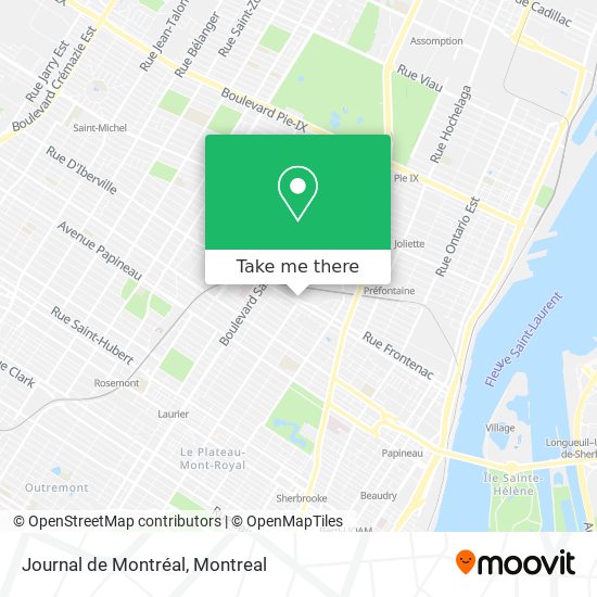 Journal de Montréal map