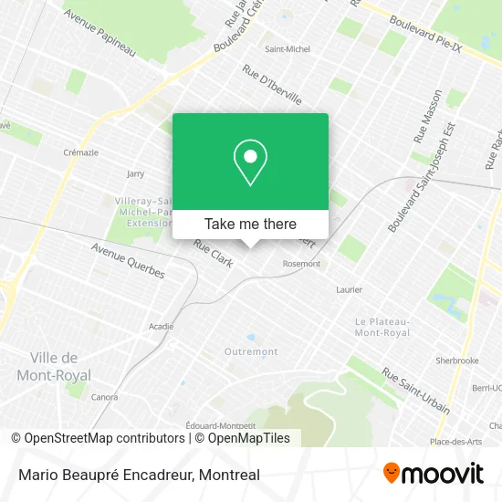 Mario Beaupré Encadreur map