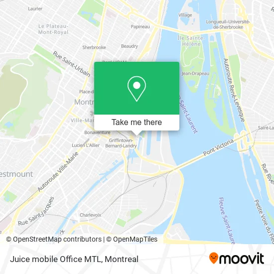 Juice mobile Office MTL map