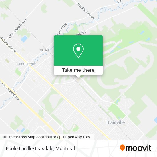 École Lucille-Teasdale map