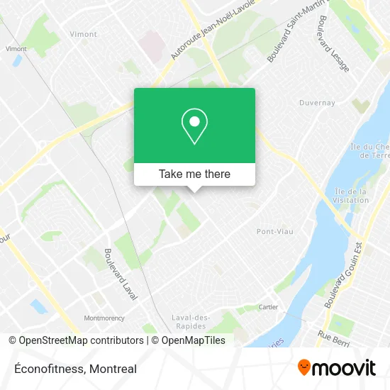 Éconofitness map