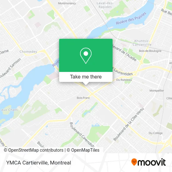 YMCA Cartierville map