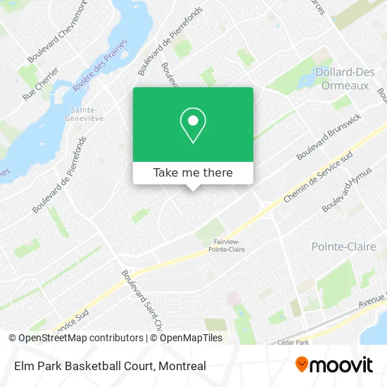 Elm Park Basketball Court map