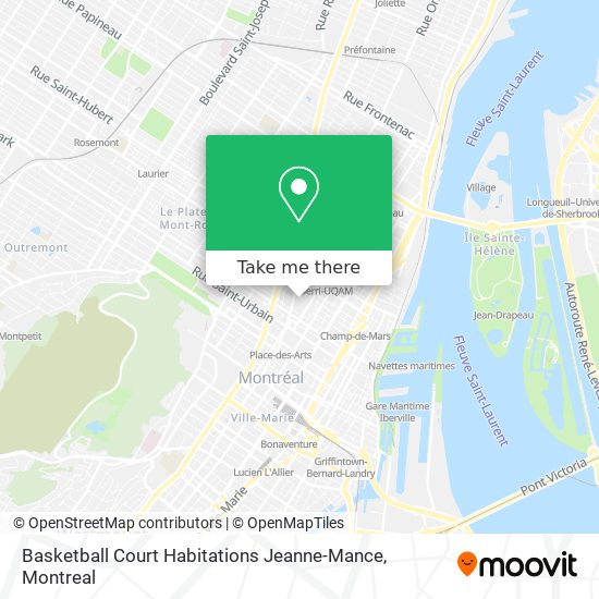 Basketball Court Habitations Jeanne-Mance map