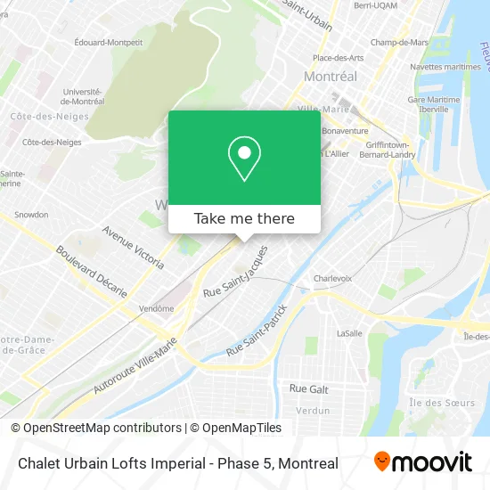 Chalet Urbain Lofts Imperial - Phase 5 map