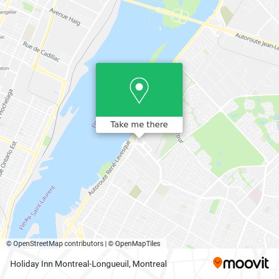 Holiday Inn Montreal-Longueuil map
