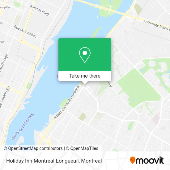 Holiday Inn Montreal-Longueuil map