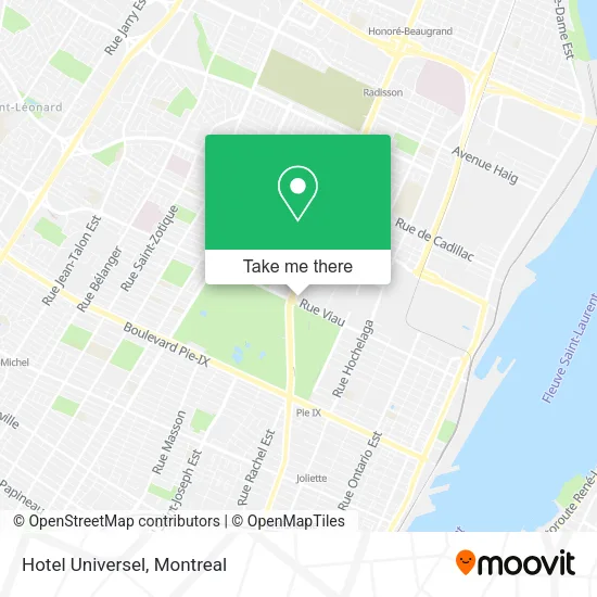 Hotel Universel map