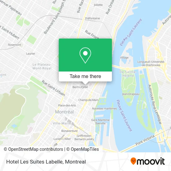 Hotel Les Suites Labelle map