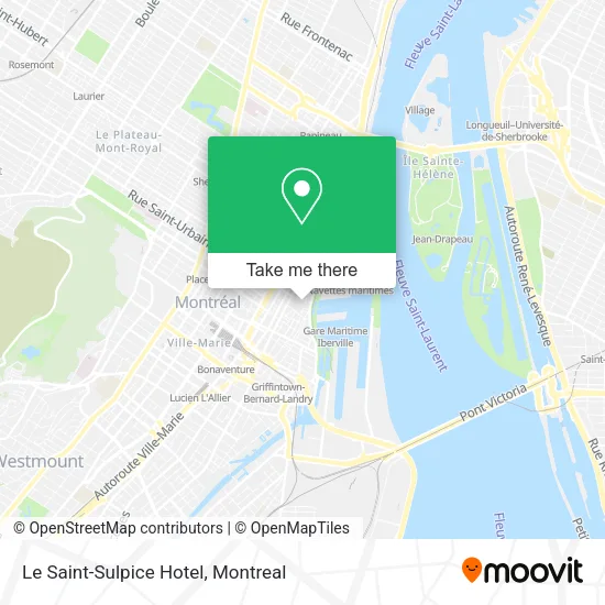 Le Saint-Sulpice Hotel map