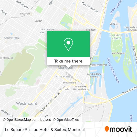 Le Square Phillips Hôtel & Suites map