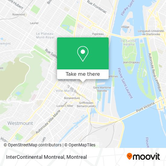InterContinental Montreal map