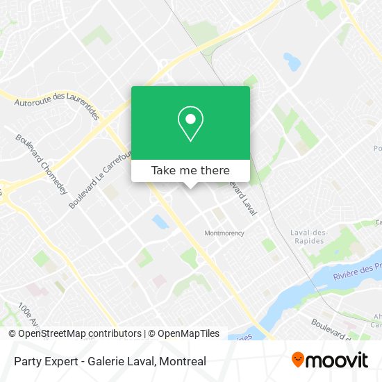 Party Expert - Galerie Laval map