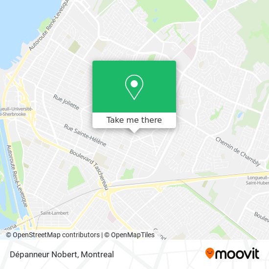 Dépanneur Nobert map