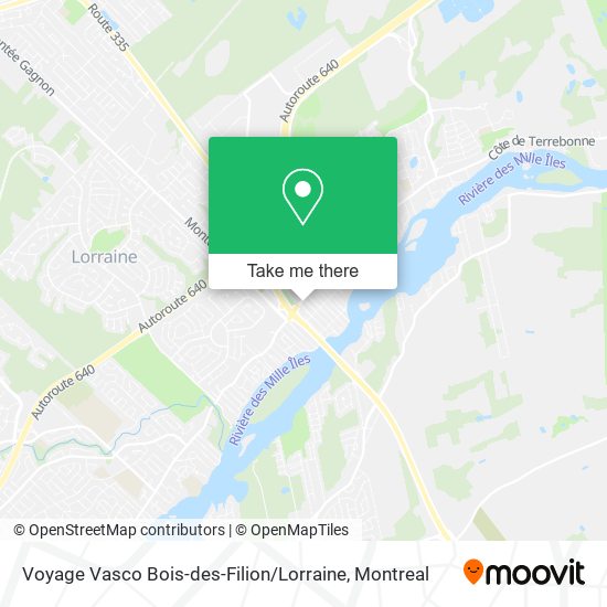 Voyage Vasco Bois-des-Filion / Lorraine map