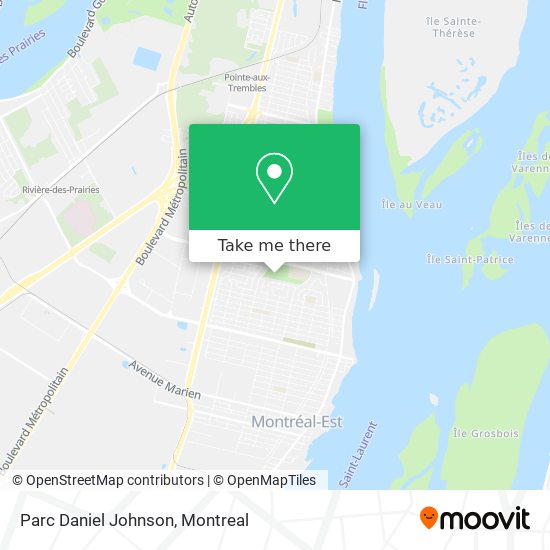 Parc Daniel Johnson map