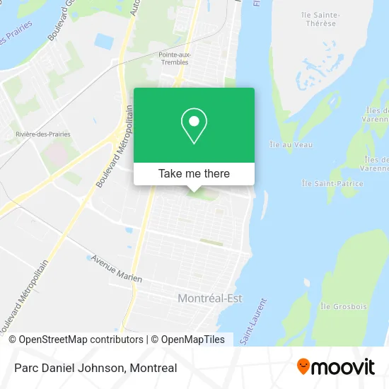 Parc Daniel Johnson map