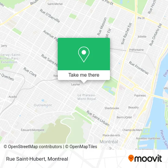 Rue Saint-Hubert map