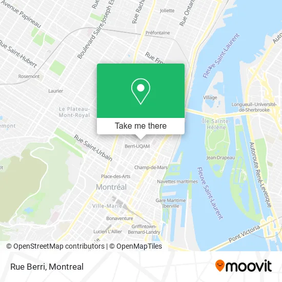 Rue Berri map