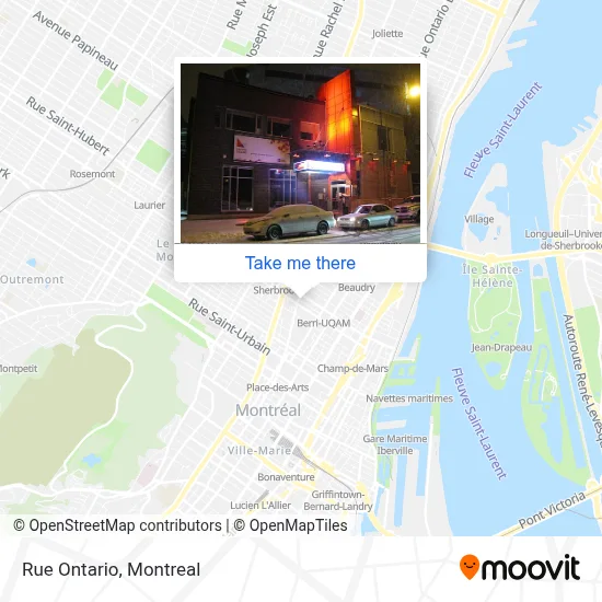 Rue Ontario map