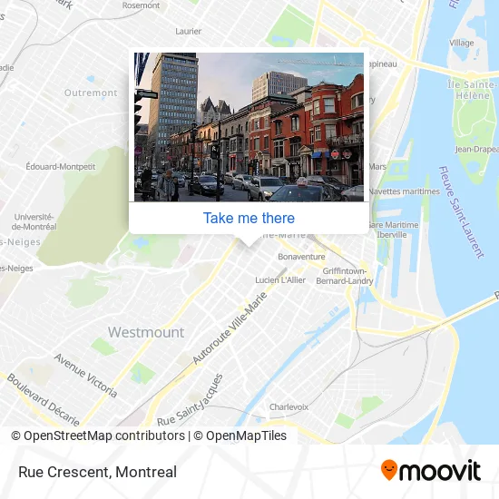 Rue Crescent map