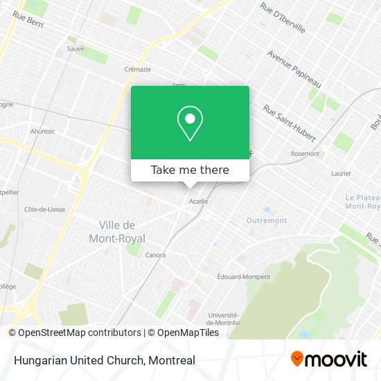 Hungarian United Church map