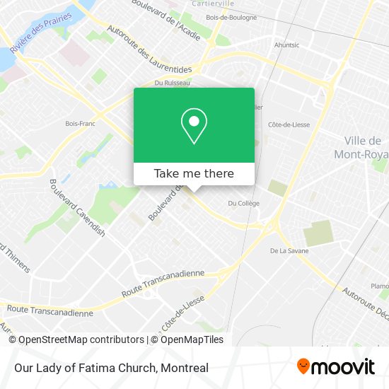 Our Lady of Fatima Church map