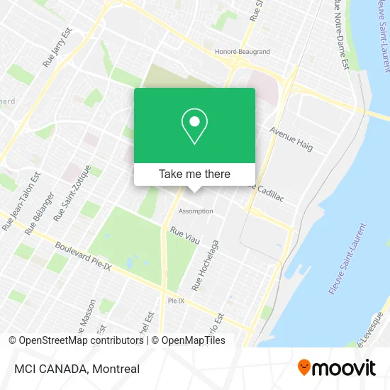 MCI CANADA map