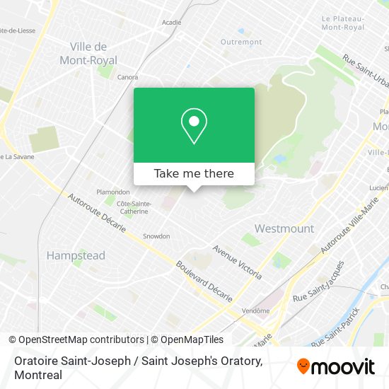 Oratoire Saint-Joseph / Saint Joseph's Oratory map