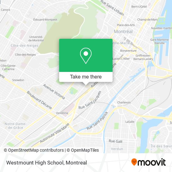 Westmount High School map