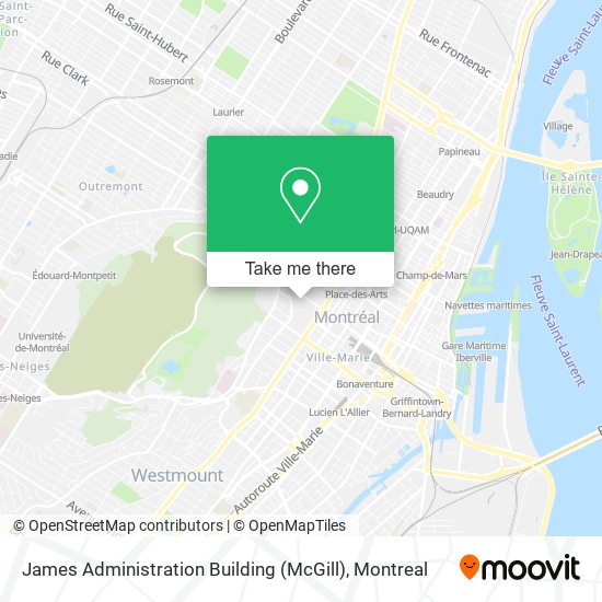 James Administration Building (McGill) map