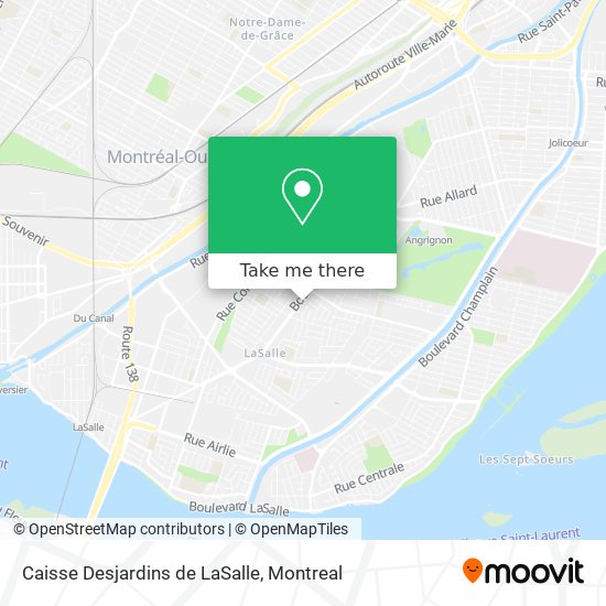Caisse Desjardins de LaSalle map