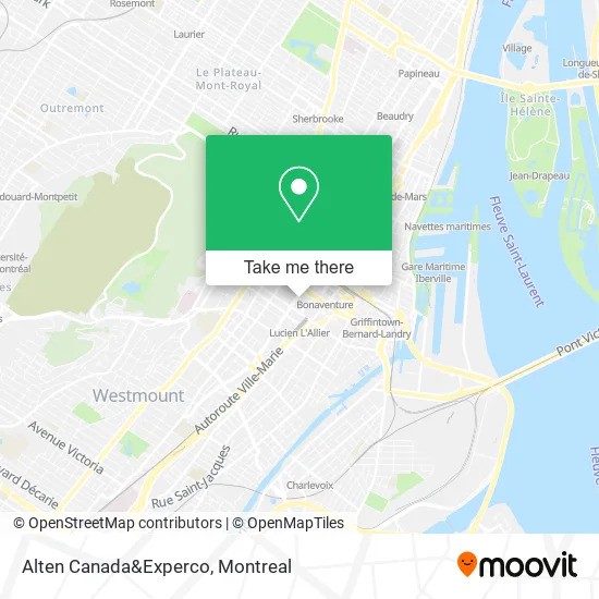Alten Canada&Experco map
