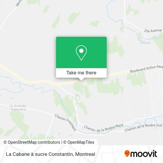 La Cabane à sucre Constantin map